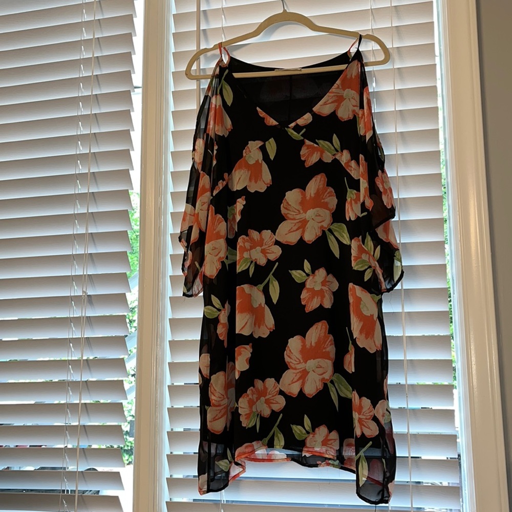 Peach Love California floral dress
